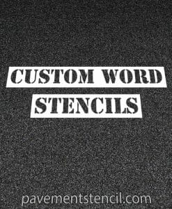Custom word stencils