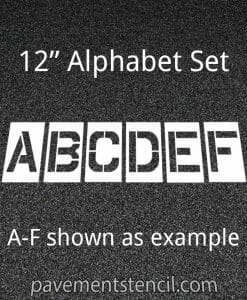12" alphabet stencils